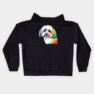 Maltese Pop Art - Dog Lover Gifts Kids Hoodie